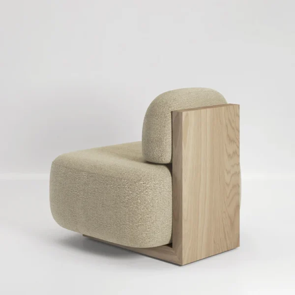 YOSHIDA BEIGE BOUCLÈ ARMCHAIR - Image 2