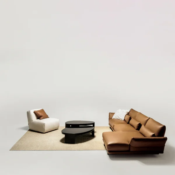 BEVERLY 3-MODULE LEATHER SOFA - Image 2