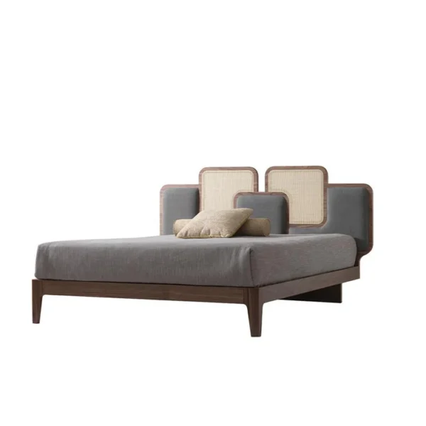NUVOLA CANALETTO WALNUT KING SIZE BED - Image 2