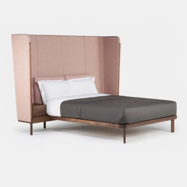 TALL DUBOIS BED W/SIDE TABLES - Image 2