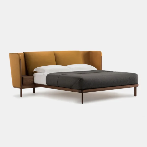 LOW DUBOIS BED W/SIDE TABLES
