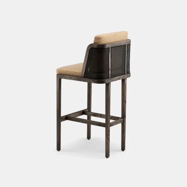 THRONE BAR STOOL W/RATTAN - Image 2
