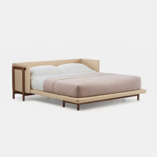 FRAME BED W/ARMS