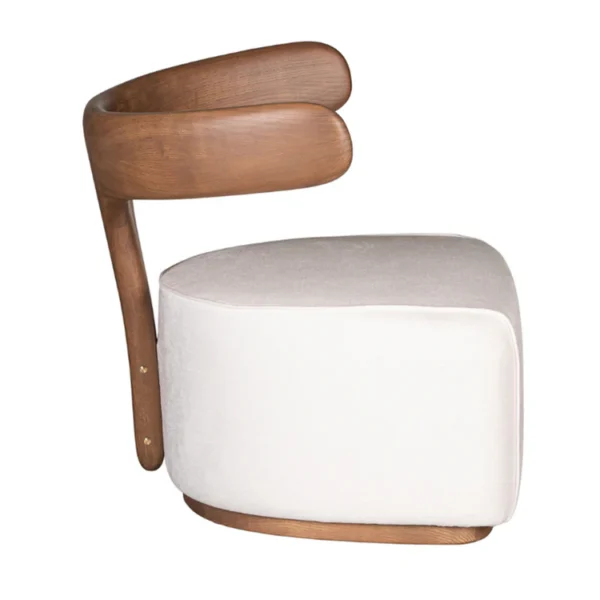 MOBY DICK WHITE FABRIC-COVERED ARMCHAIR BY LIBERO RUTILO - Image 3