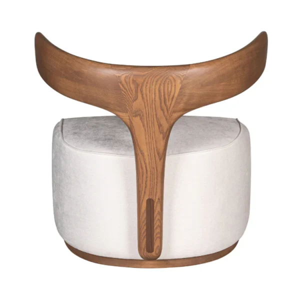 MOBY DICK WHITE FABRIC-COVERED ARMCHAIR BY LIBERO RUTILO - Image 2