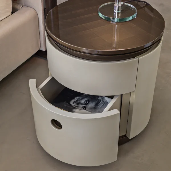 LOOP NIGHT TABLE WITH METAL TOP - Image 3
