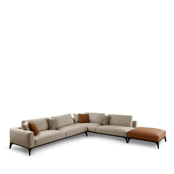MILANO PILLOW ANGULAR BEIGE SOFA